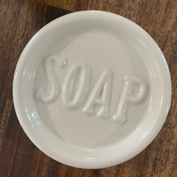 White/light grey soap dish - Picture 2 of 4